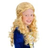 Parrucca da principessa medievale bionda per bambini