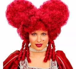 Parrucca da Regina di Cuori dai capelli rossi