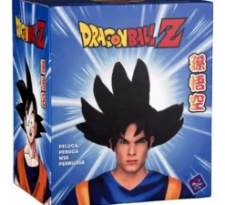 Parrucca da Son Goku di Dragon ball in scatola per uomo