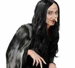Parrucca da strega Amelia nera