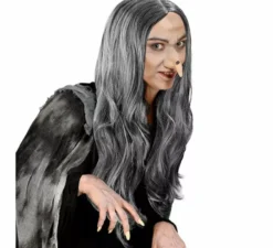 Parrucca da strega grigia Crudelia