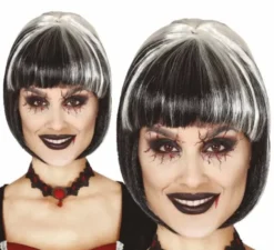 Parrucca da vampira con frangetta in vari colori