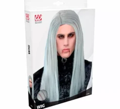 Parrucca da vampiro bianca