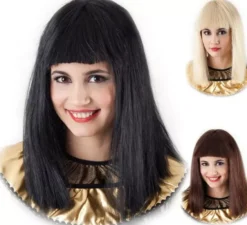 Parrucca di capelli cleopatra in vari colori