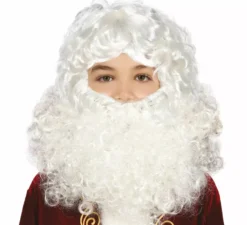 Parrucca e barba di Babbo Natale per bambini