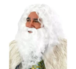 Parrucca e barba di Rey Mago Melchor Deluxe
