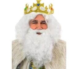 Parrucca e barba di Rey Mago Melchor Deluxe