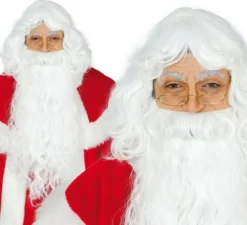 Parrucca e barba di santa noel extra