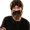 Parrucca e barba troglodita marrone