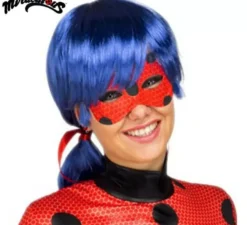 Parrucca e maschera di Ladybug in scatola per donna
