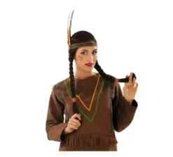 Parrucca indiana con trecce