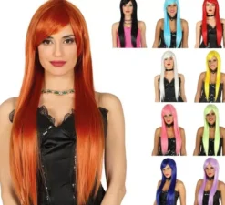 Parrucca liscia e lunga in vari colori