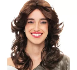 Parrucca marrone da discoteca