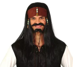 Parrucca pirata con sciarpa