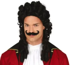 Parrucca Pirate Captain con i baffi