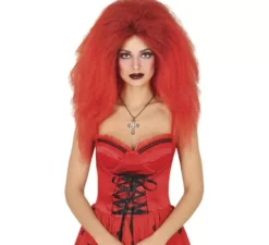 Parrucca rossa Diablesa Mane per donna