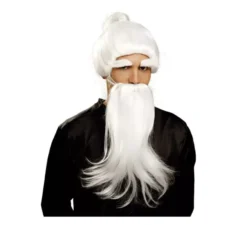 Parrucca, sopracciglia e barba di fu uomo chu bianco