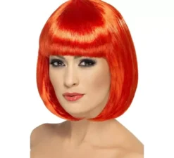Parrucca stile Bob in vari colori con frangia