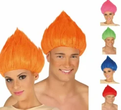 Parrucca troll in vari colori