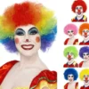 Parrucca unisex da 120g clown in vari colori
