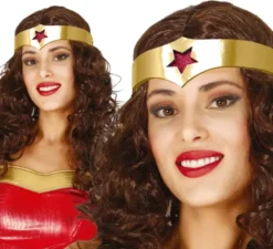 Parrucca Wonder Woman con archetto