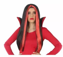 Parrucche di Halloween liscia in vari colori