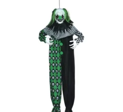 Pendente Clown Verde con Luce, Suono e Movimento 165 cm