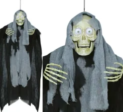 Pendente Occhi Scheletrati con Luce e Suono 120 cm