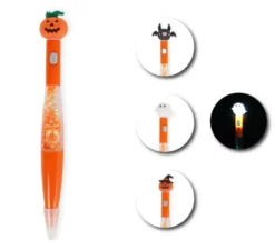 Penna di Halloween in modelli assortiti con luce 17,5 cm