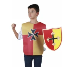 Pettorale Croce Medievale rossa e gialla per bambini e adolescenti