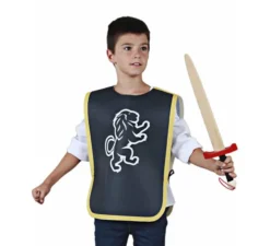 Pettorale medievale Leone Nero per bambini e adolescenti