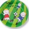 6 piatti da calcio usa e getta da 22 cm di diametro