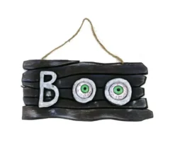 Piatto Boo da appendere con occhi 30x15 cm