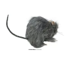 Piccolo ratto peloso grigio 15 cm