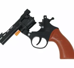 Piccolo revolver marrone da 18 cm