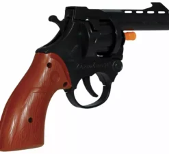 Piccolo revolver marrone da 18 cm