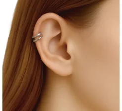 Piercing doppio labbro finto