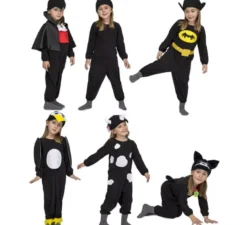 Più nero 6 in 1 costume per bambini e neonati