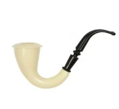 Pipa da detective o marinaio in bianco e nero