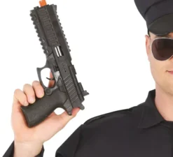 Pistola della polizia nera da 28 cm