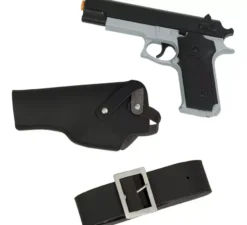 Pistola giocattolo da 22 cm con fondina in plastica