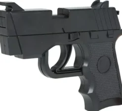 Pistola giocattolo in plastica da 17 cm con elastico