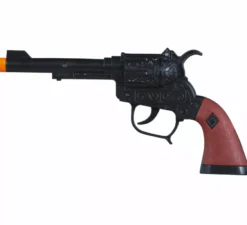Pistola nera da cowboy corta da 20 cm