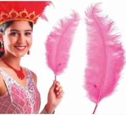 Piuma gigante di struzzo in vari colori 50 cm
