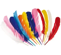 Piumino sciolto indiano da 30 cm 7 colori assortiti