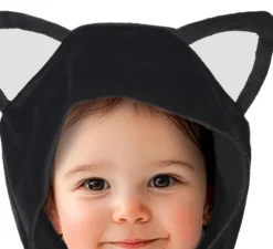 Poncho a forma di gatto per neonati