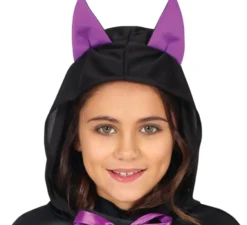 Poncho pipistrello viola per bambini