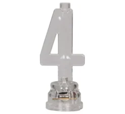 Portacandela led n° 4 con 4 candele, 13 cm