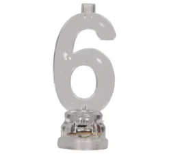 Portacandela led n°6 con 4 candele, 13 cm