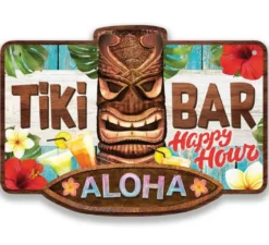 Poster Tiki Bar Aloha 25x35 cm